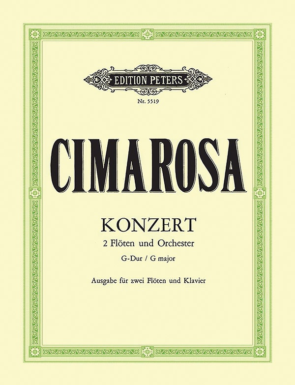 Concerto For 2 Flutes And Orchestra In G Major
