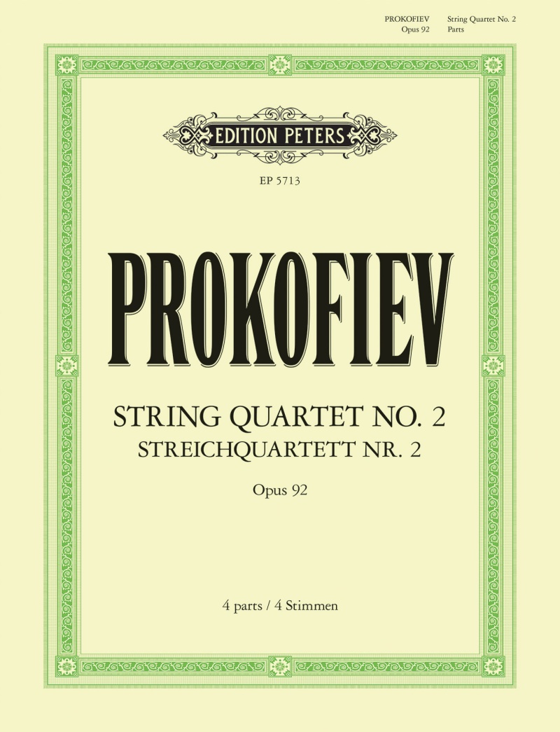 Quartet No. 2 Op.92 Parts String Quartet Parts