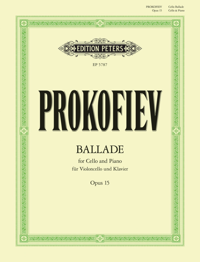 Ballade For Cello And Piano Op. 15