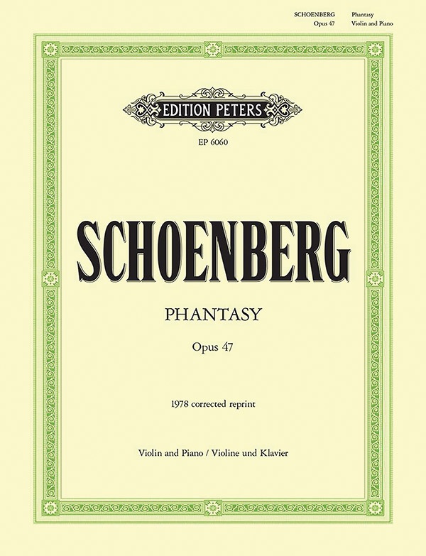 Phantasy Op. 47 For Violin With Piano Accompaniment Book