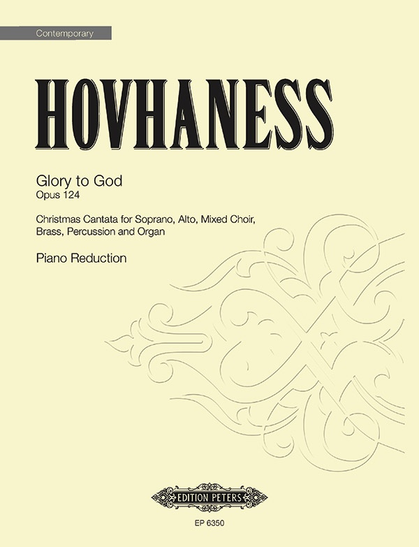 Glory To God Op. 124 Christmas Cantata For Soprano, Alto, Mixed Choir, Brass, Percussion And Organ Choral Octavo