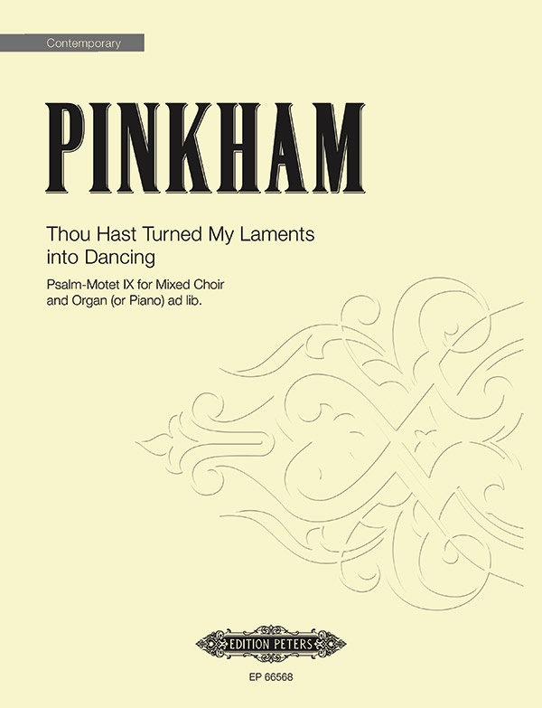 Thou Hast Turned My Laments Into Dancing Choral Octavo