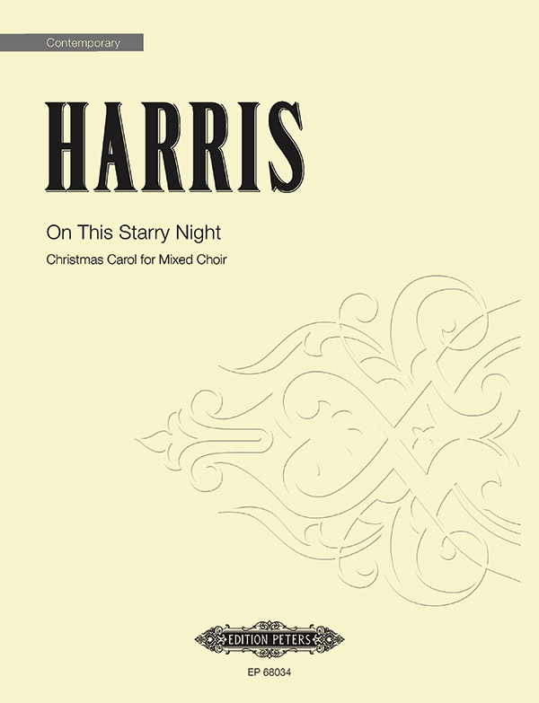 On This Starry Night Christmas Carol For Mixed Choir A Cappella Choral Octavo