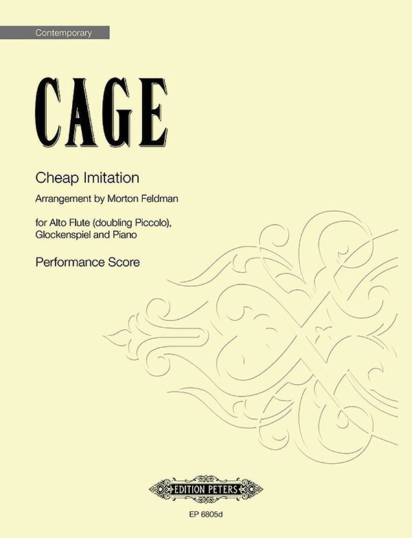 Cheap Imitation (Performance Score) For Alto Flute (Doubling Piccolo), Glockenspiel, And Piano Conductor Score