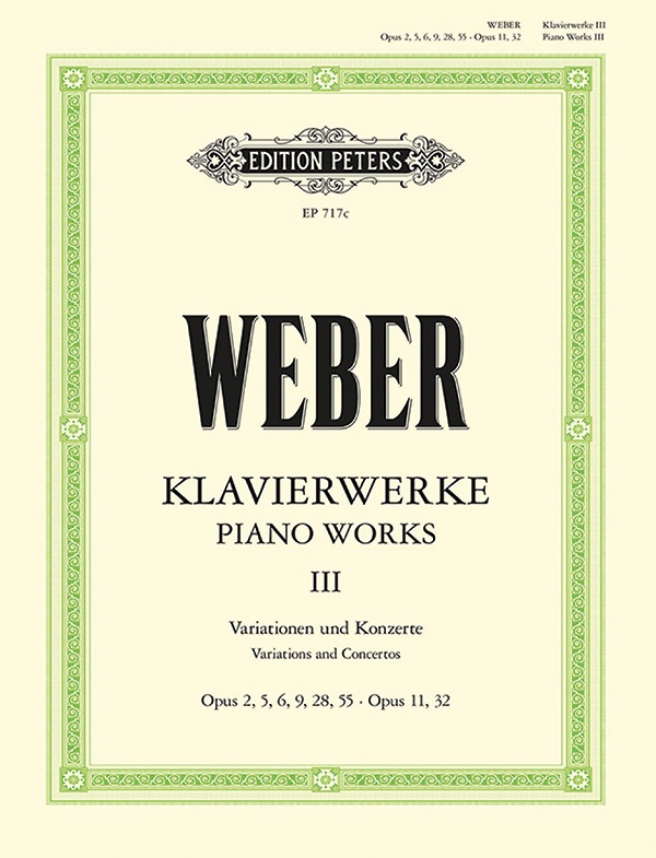 Piano Works Vol. Iii: Variations & Concertos Book