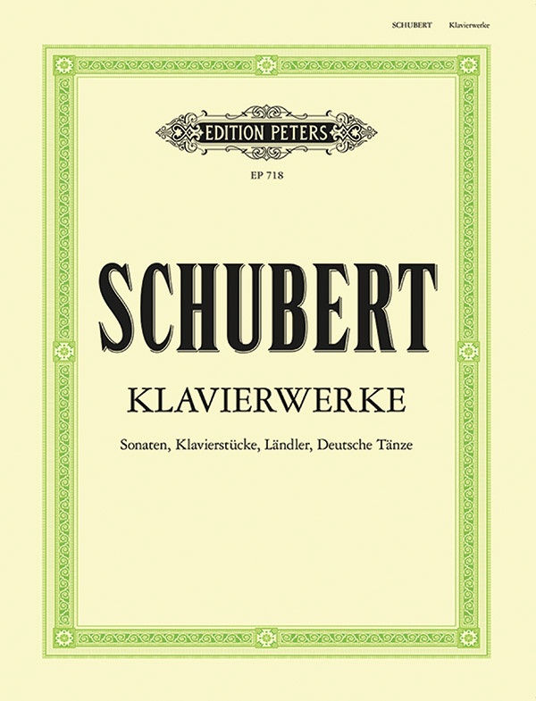 Schubert Piano Works (Klavierwerke) Book