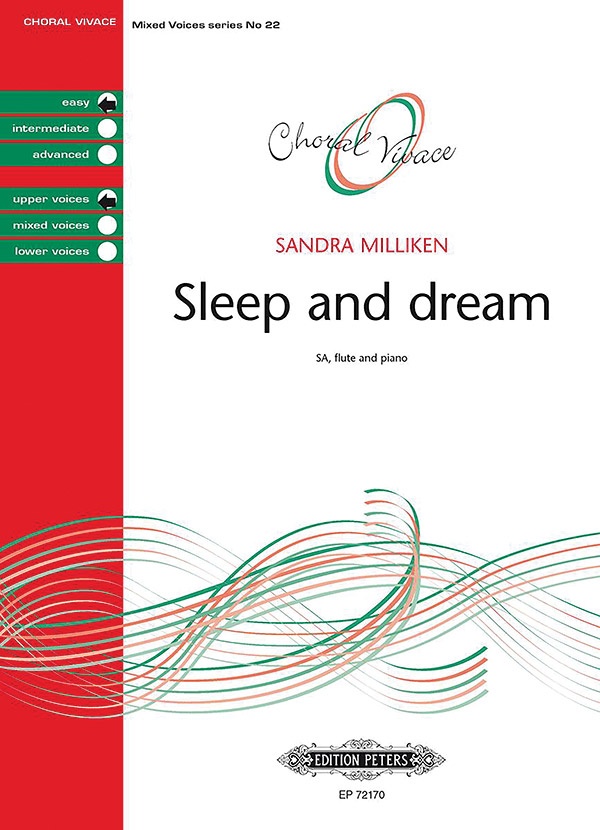 Sleep And Dream For Sa, Flute And Piano Choral Vivace Choral Octavo