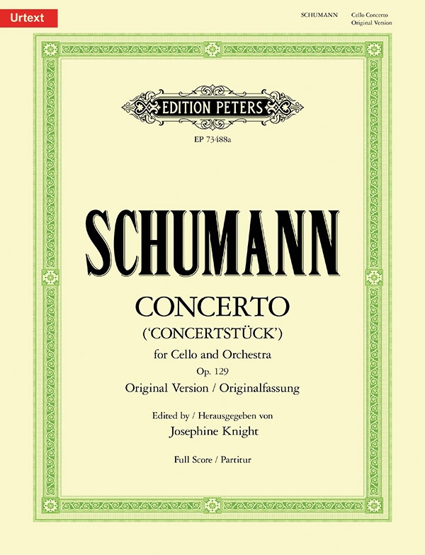 Concerto For Cello And Orchestra (ConcertstüCk) - Original Version Full Score Book