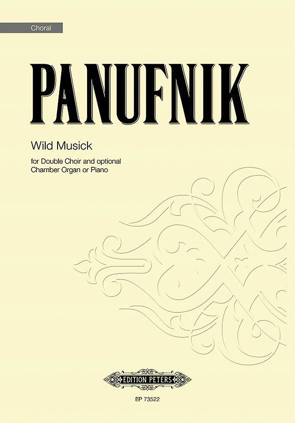 Wild Musick (Vocal Score) For Double Choir And Optional Chamber Organ Or Piano Sheet