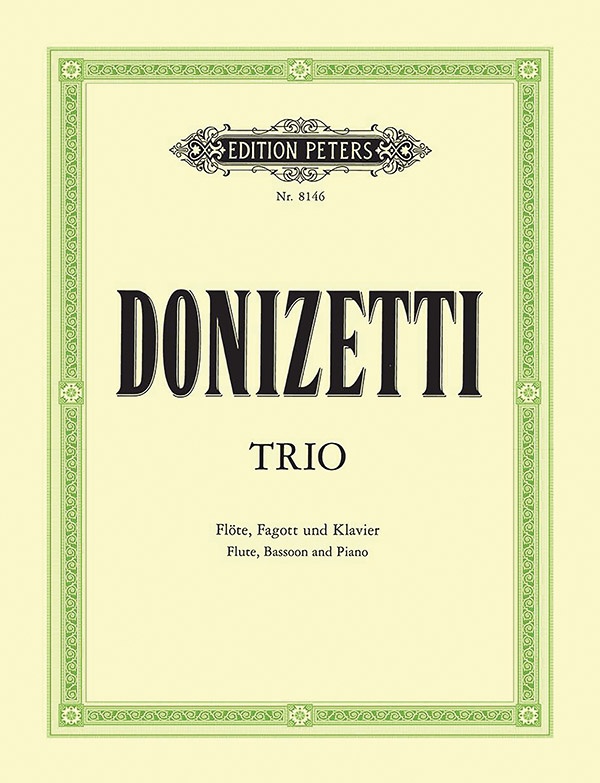 Trio In F For Flute, Bassoon And Piano Set of Parts Book