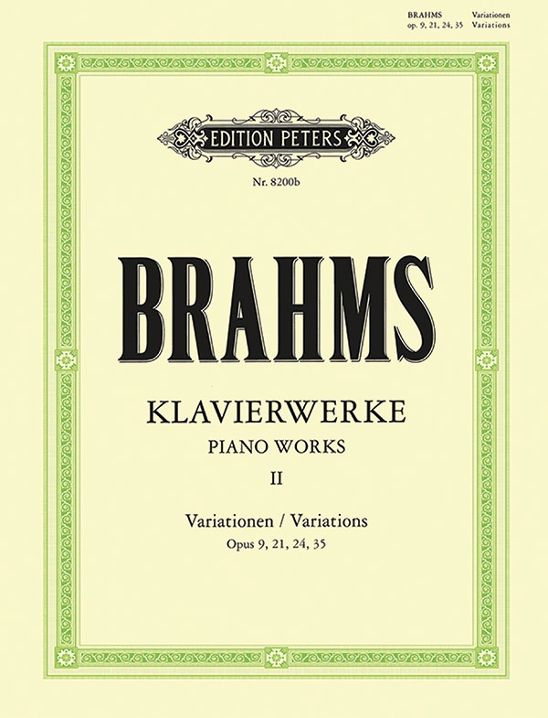 Piano Works Vol.2: Variations Book