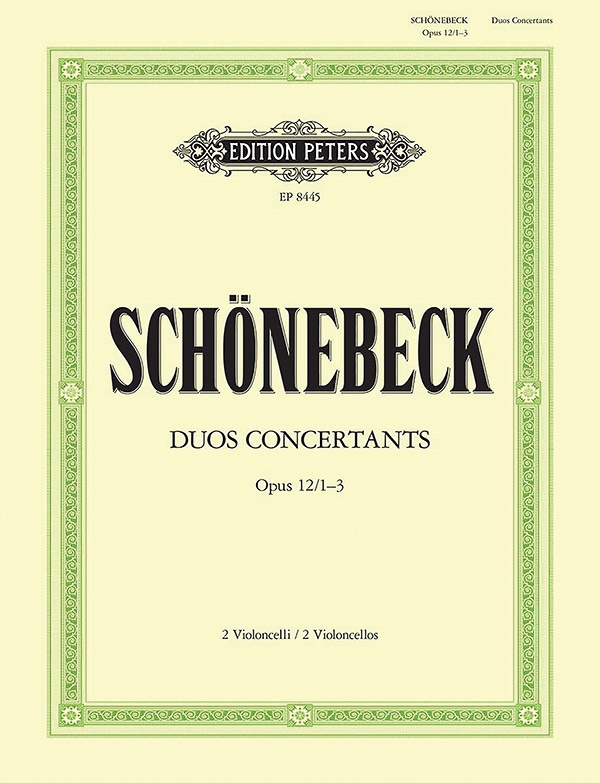 Duos Op.12 For 2 Cellos Book