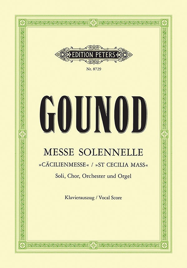 Messe Solennelle St Cecilia Mass (Vocal Score) Book