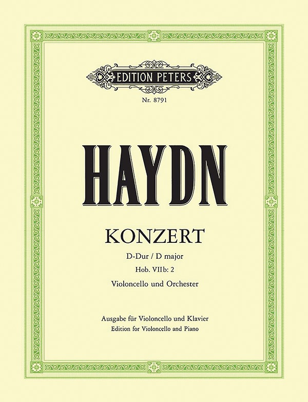 Cello Concerto In D Hob. Viib:2 (Edition For Cello And Piano) Book