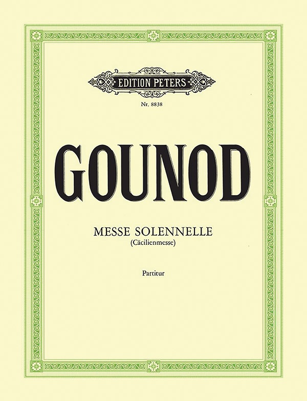 Messe Solennelle En L'honneur De Sainte céCile (St. Cecilia Mass) (Full Score) Book