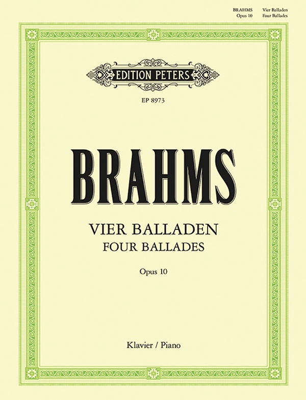 4 Ballades Op. 10 Book