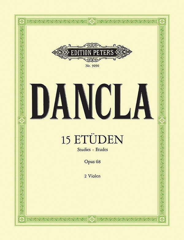 15 Studies Op. 68 For Violin With 2Nd Violin Acc. (Transcribed For 2 Violas) Performing Score Book