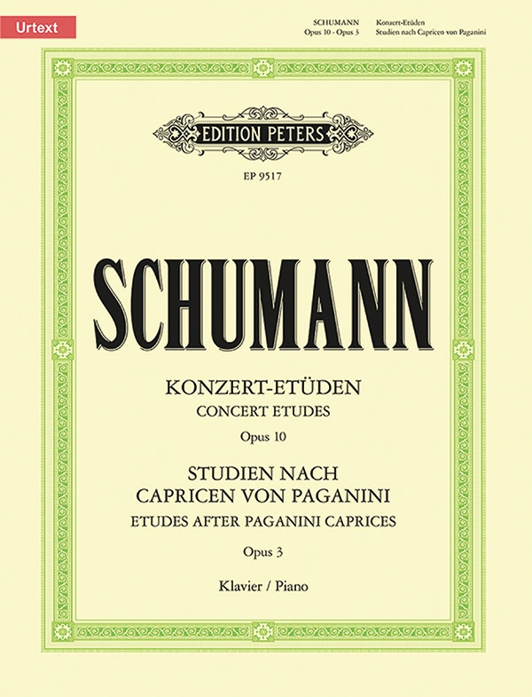 Concert Etudes Op. 10 & Etudes After Paganini Caprices Op. 3 Book