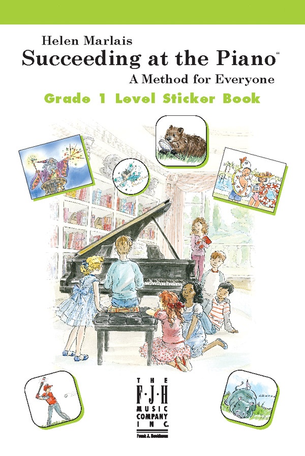 Succeeding At The Piano, Sticker Book - Grade 1