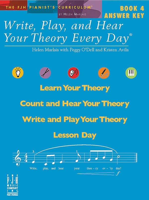 Write, Play, And Hear Your Theory Every Day, Answer Key, Book 4