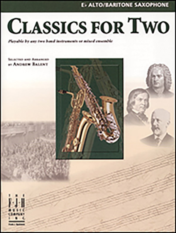 Classics For Two, E-Flat Alto/Baritone Saxophones Book