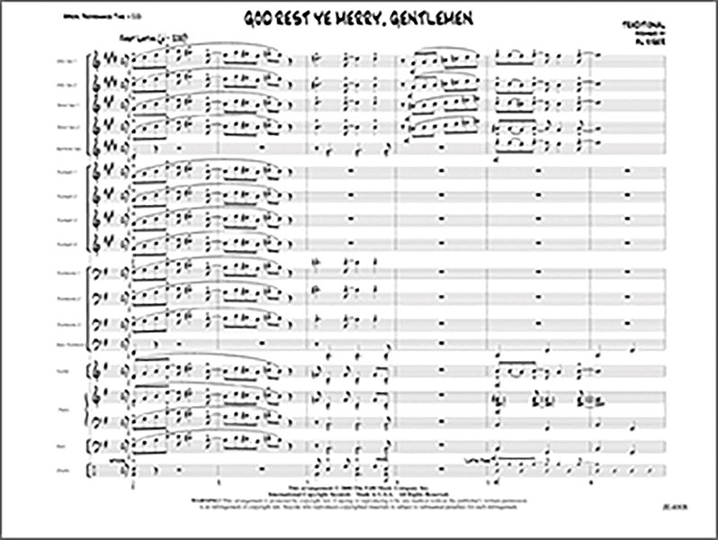 God Rest Ye Merry, Gentlemen Conductor Score