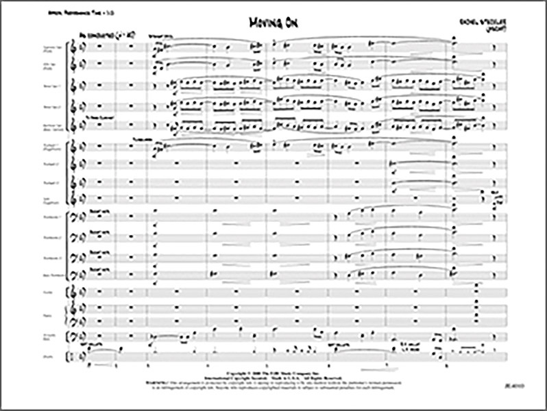 Moving On Conductor Score & Parts