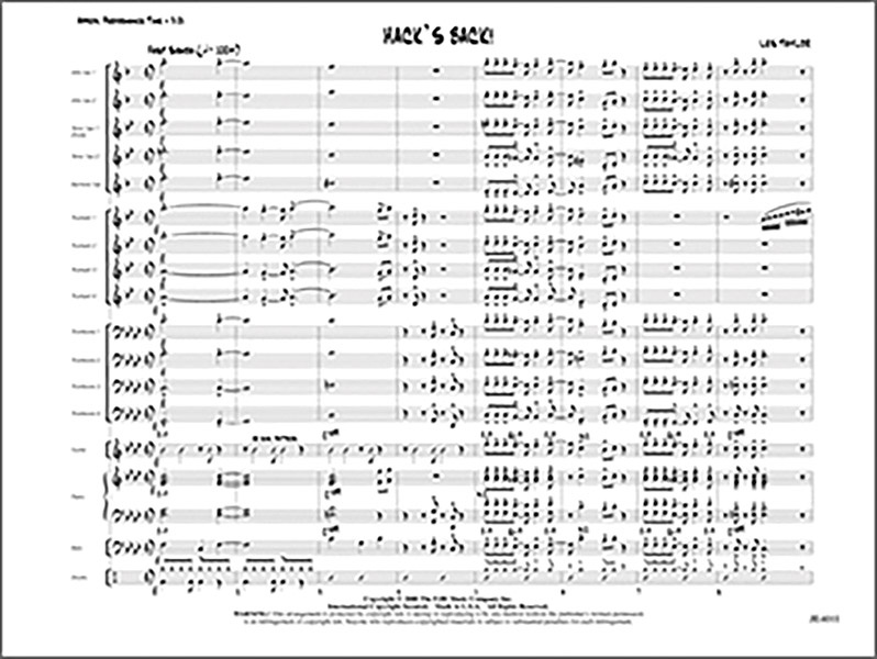 Hack's Back! Conductor Score