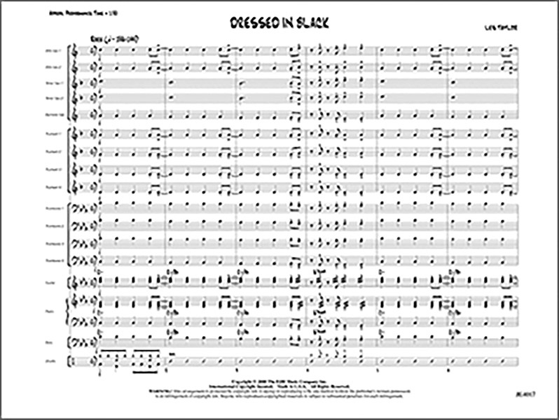 Dressed In Black Conductor Score