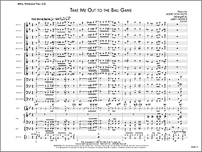 Take Me Out To The Ball Game Conductor Score