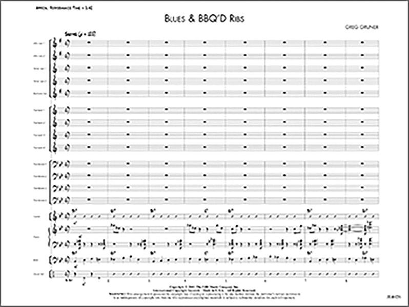 Blues & Bbq'd Ribs Conductor Score