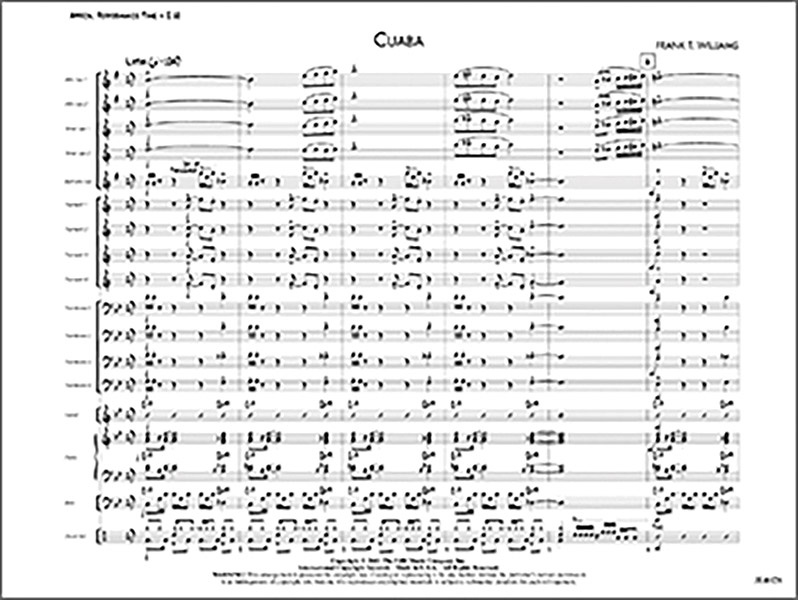 Cuaba Conductor Score & Parts