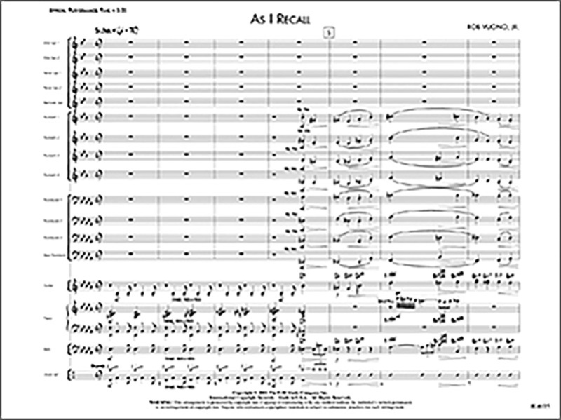 As I Recall Conductor Score