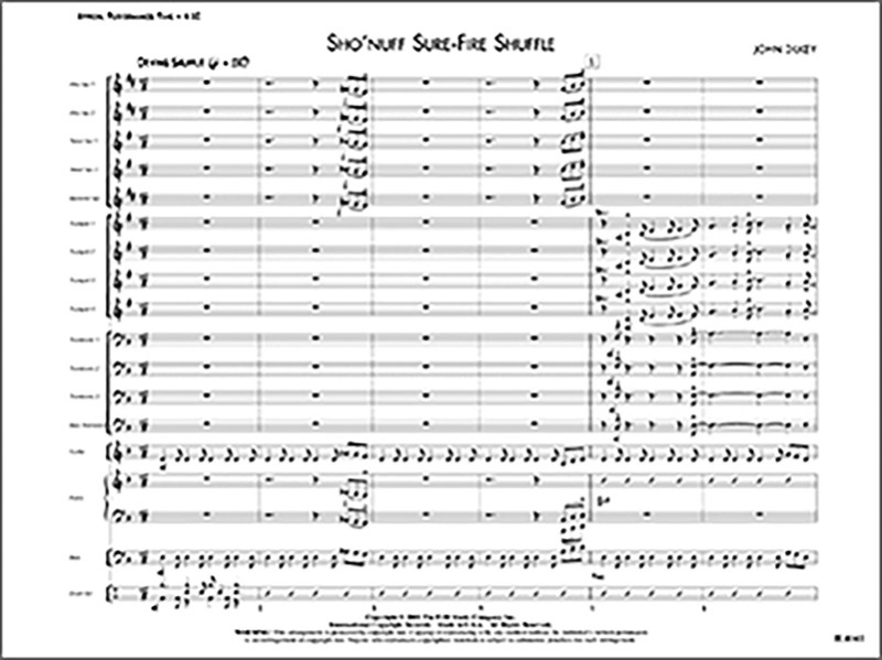 Sho' Nuff Sure-Fire Shuffle Conductor Score