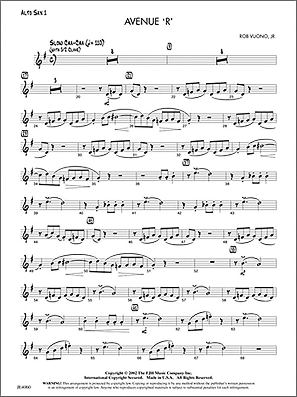 Avenue 'R' Conductor Score