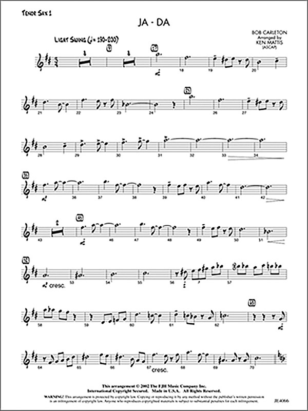 Ja-Da Conductor Score
