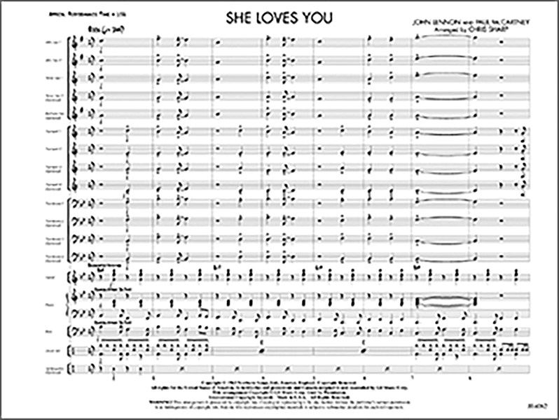 She Loves You Conductor Score