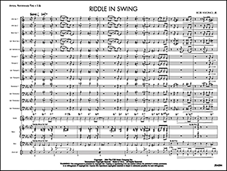 Riddle In Swing Conductor Score & Parts