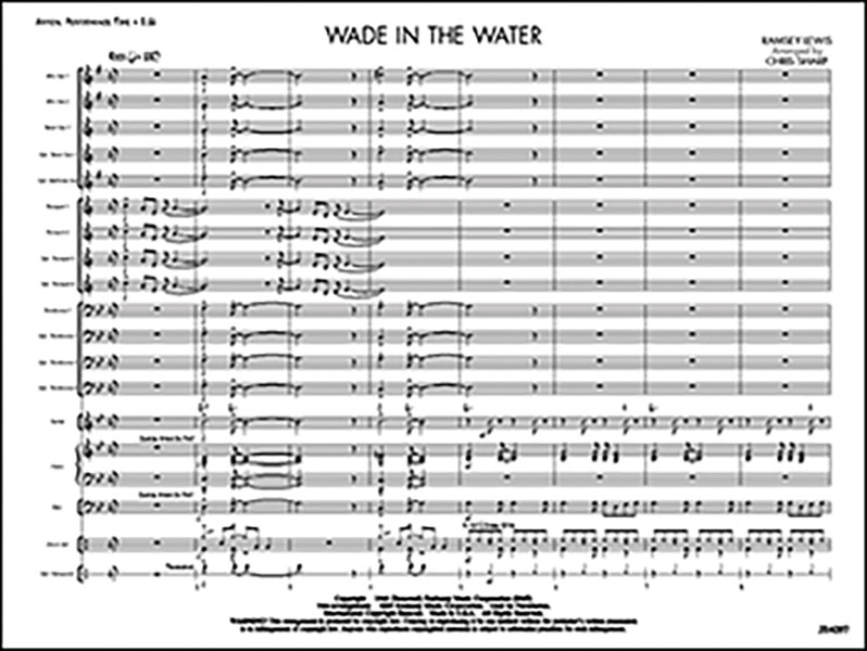 Wade In The Water Conductor Score