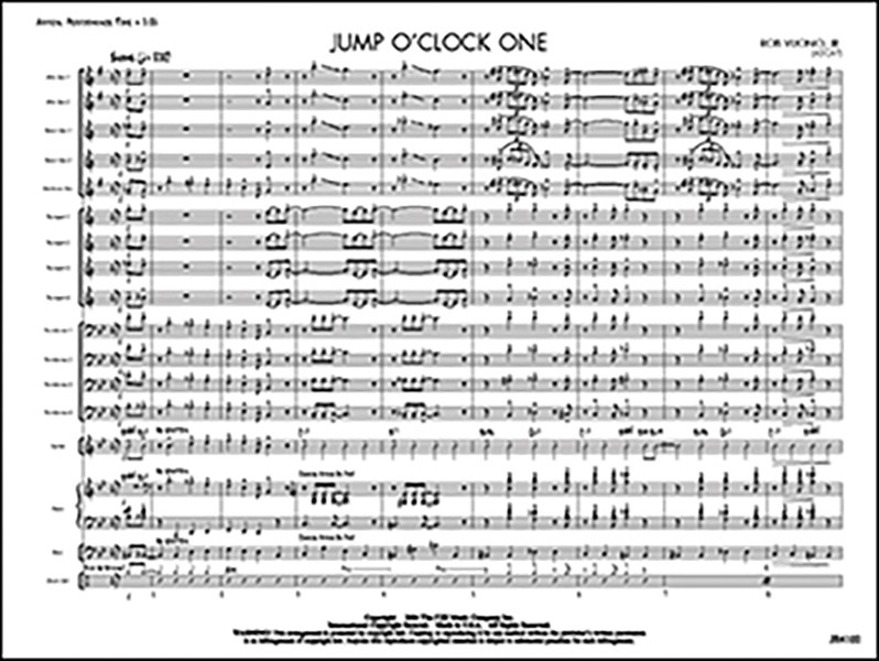 Jump O'clock One Conductor Score