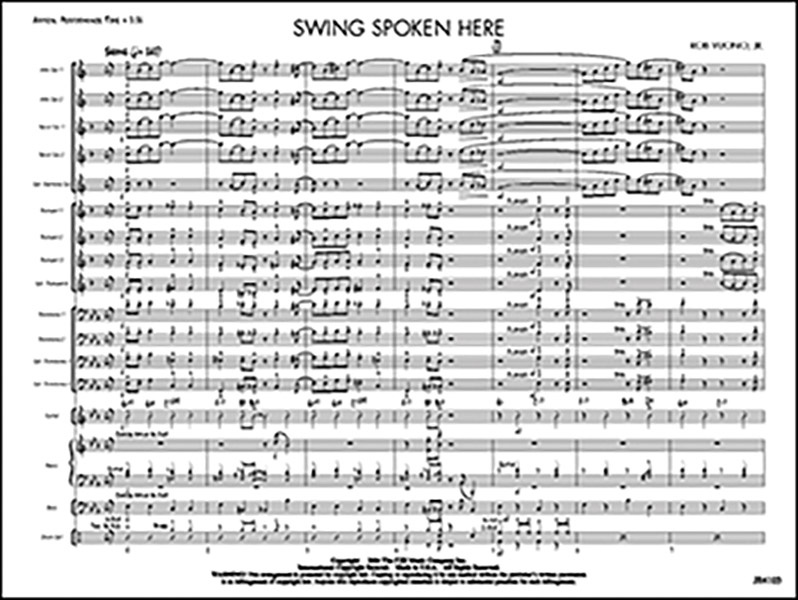 Swing Spoken Here Conductor Score