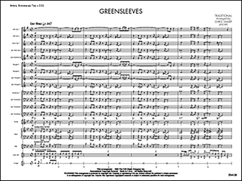 Greensleeves Conductor Score
