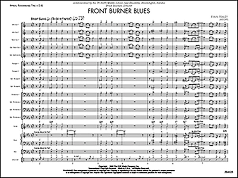 Front Burner Blues Conductor Score