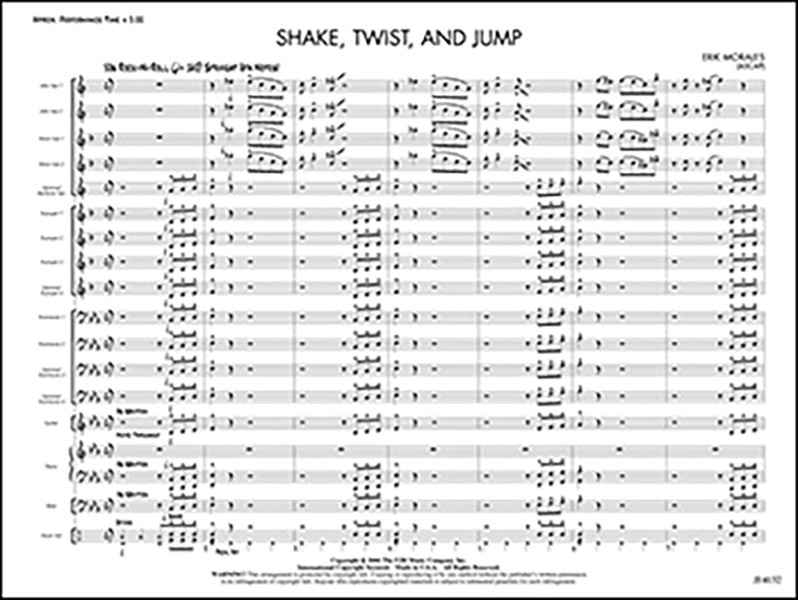 Shake, Twist, And Jump Conductor Score