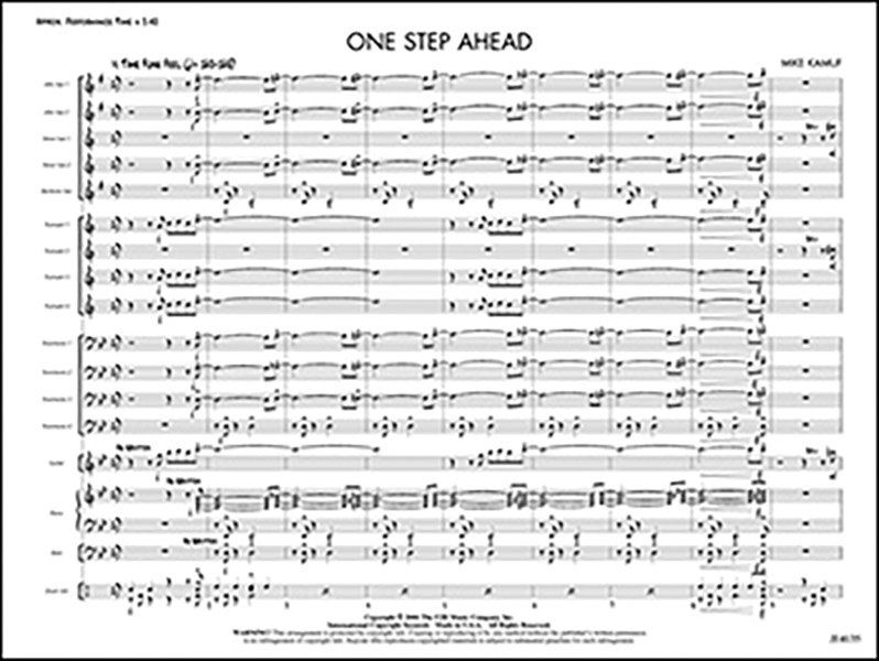 One Step Ahead Conductor Score