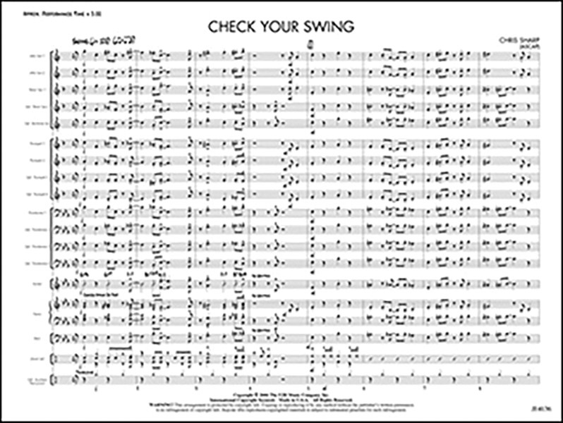 Check Your Swing Conductor Score & Parts