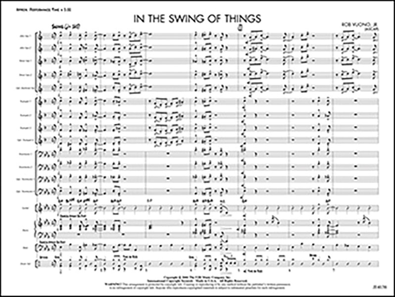 In The Swing Of Things Conductor Score & Parts