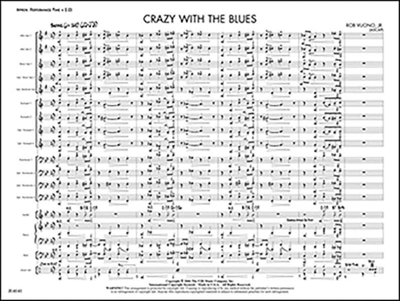 Crazy With The Blues Conductor Score & Parts