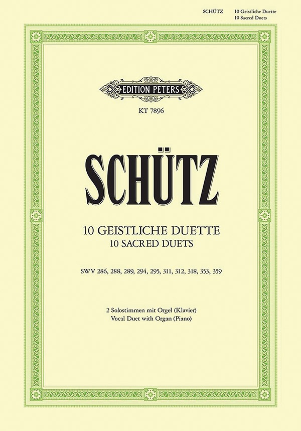 Zehn Giestliche Duette Book