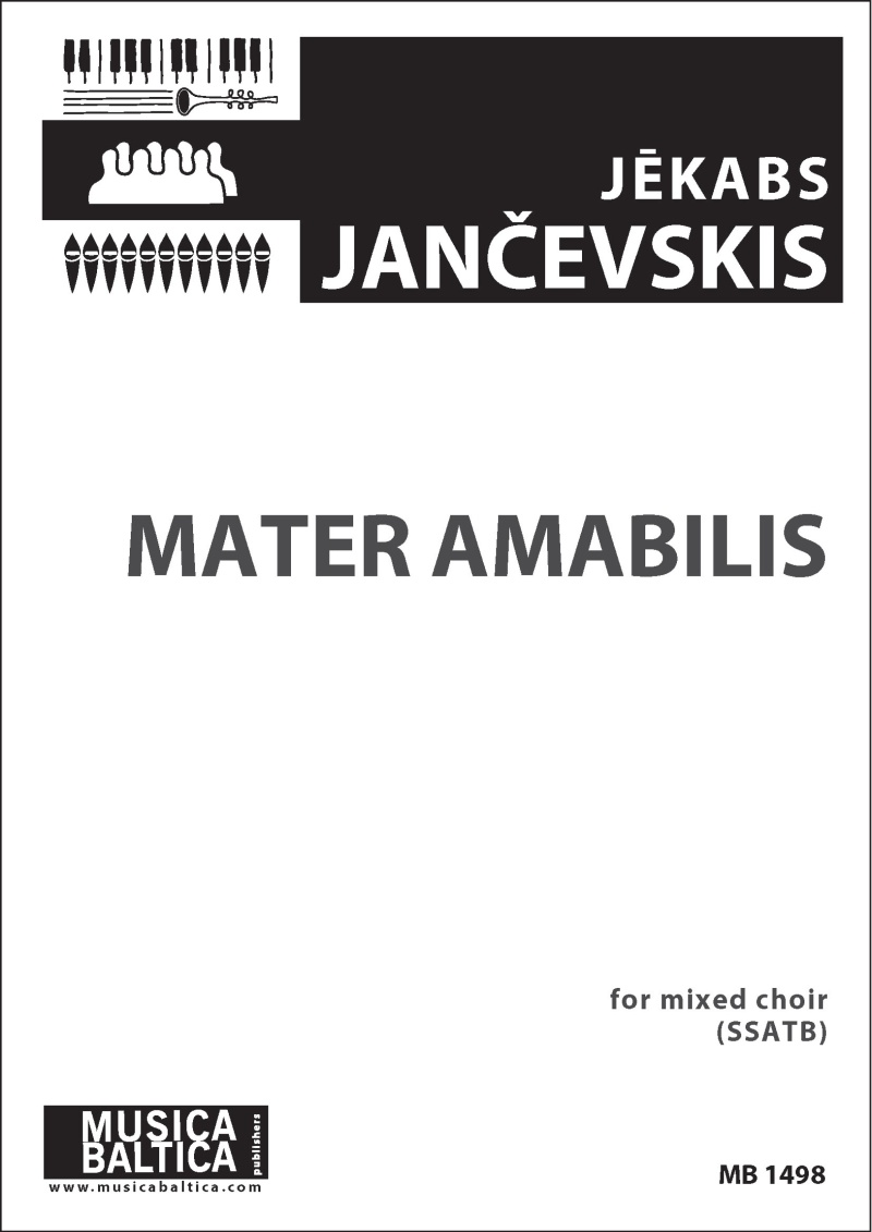 Mater Amabilis For Ssatb Choir Choral Octavo